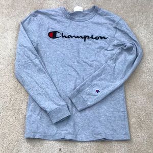 Champion Classic Script Logo Long-Sleeve T-Shirt